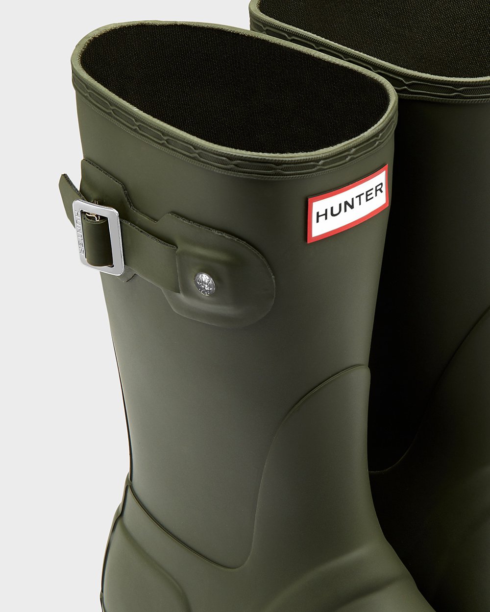 Galochas Curtas Hunter Feminina Verde Escuro Oliva - Original - 81WJYUVIX